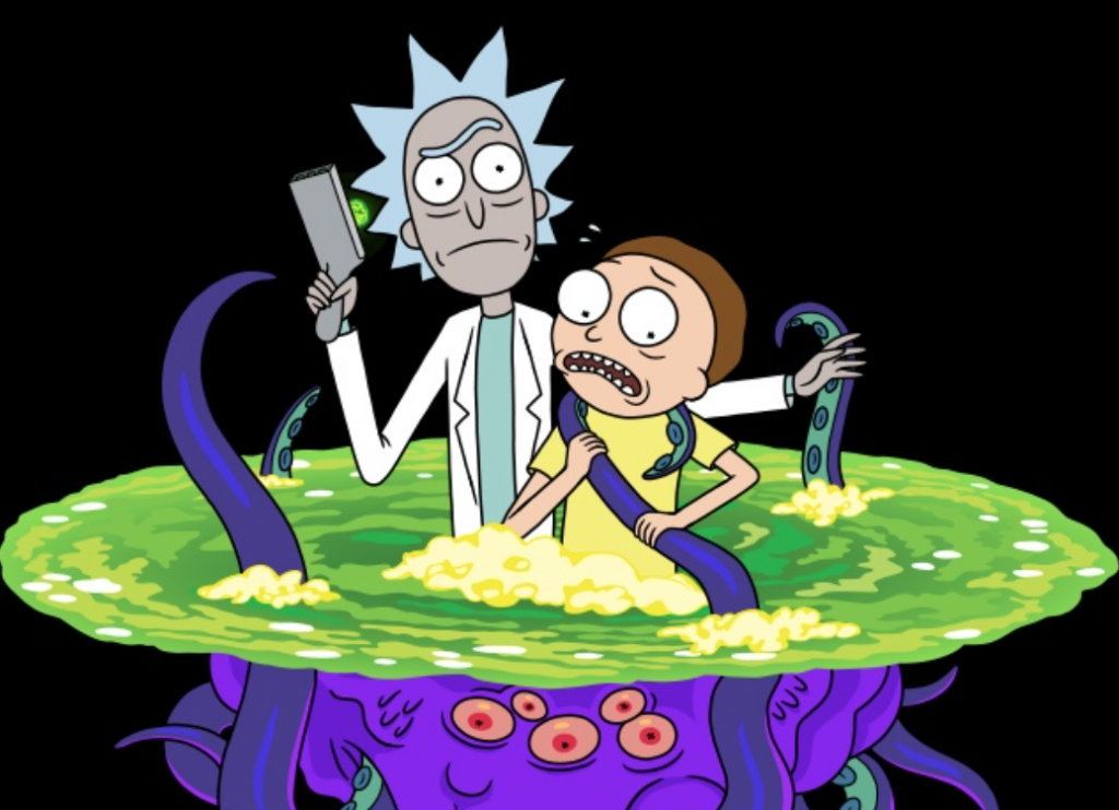 Рик и морти какого года. Рик и Морти телепорт. Rick and Morty Portal.